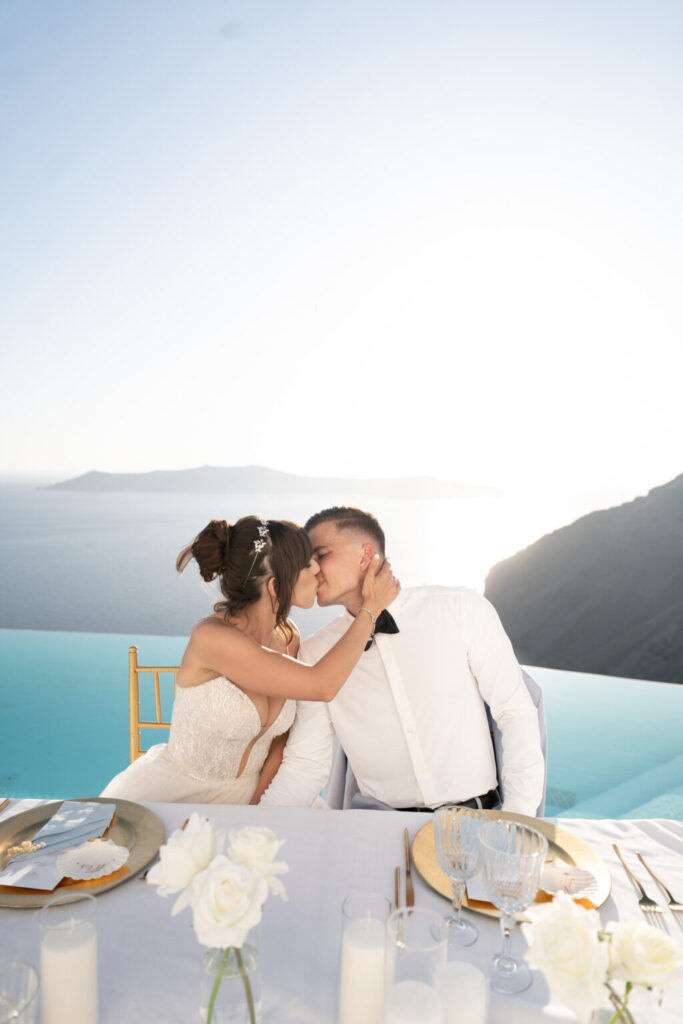 Esküvő Santorini