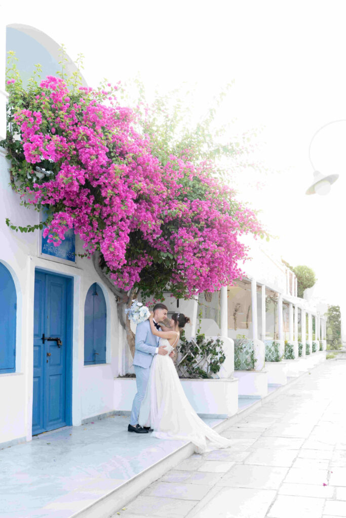 Esküvő Santorini