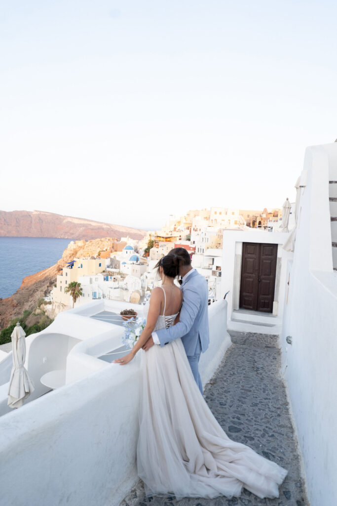 Esküvő Santorini